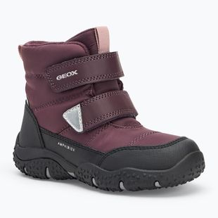 Ghete pentru copii Geox Baltic ABX dark burgundy/black