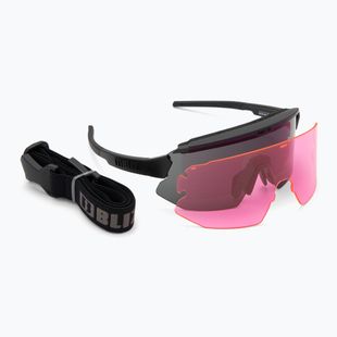 Ochelari de soare Bliz Breeze Small matt black/ smoke/ pink