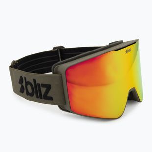 Ochelari de schi Bliz G001 matte camo green/brown/red multi