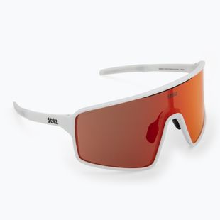 Ochelari de soare Bliz P001 matte white/brown red mirror