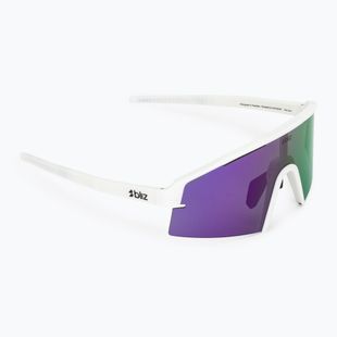 Ochelari de soare Bliz P006S matte white/smoke purple mirror