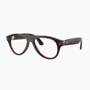 Ochelari cu cameră Ray-Ban Meta Aviator transp. umber/trs jade