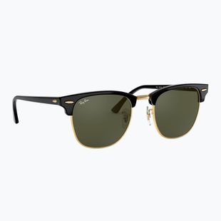 Ochelari de soare Ray-Ban Clubmaster Classic black/gold/green g-15
