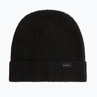Căciulă de iarnă pentru bărbați Woolrich Knitted Ribbed Beanie black