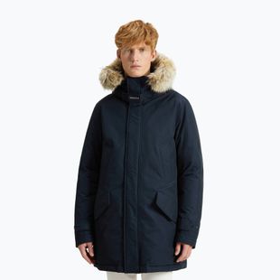 Geacă pentru bărbați Woolrich Polar High Collar Fur melton blue