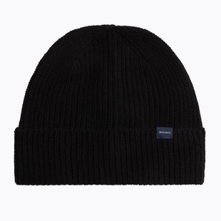 Căciulă de iarnă pentru bărbați Woolrich Knitted Ribbed Beanie black