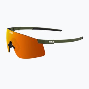 Ochelari de soare Koo Nova olive green matt/orange mirror