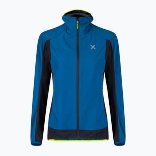 Geaca de vânt pentru femei Montura Premium Wind Hoody deep blue/giallo fluo