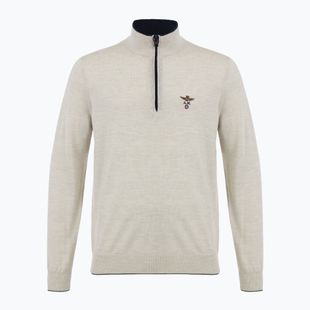 Pulover pentru bărbați Aeronautica Militare 1/2 Zip stone melange