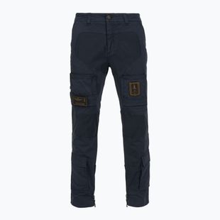Pantaloni pentru bărbați Aeronautica Militare 252PA1387UCT01493 Iconic Anti-G blu navy