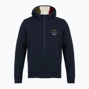 Bluză pentru bărbați Aeronautica Militare Hoodie navy blue