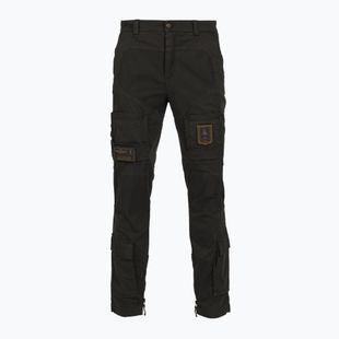 Pantaloni pentru bărbați Aeronautica Militare 252PA1387UCT01493 Iconic Anti-G jet black