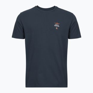 Tricou pentru bărbați Aeronautica Militare AM1UTI005 cu guler rotund blue