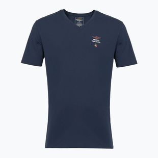 Tricou pentru bărbați Aeronautica Militare AM1UTI006 V-Neck blue