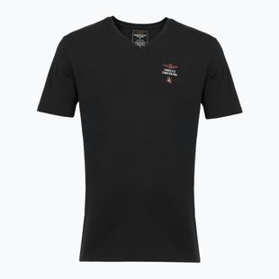 Tricou pentru bărbați Aeronautica Militare AM1UTI006 V-Neck black
