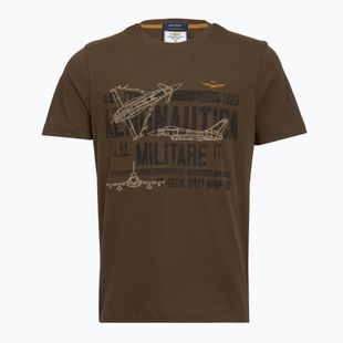 Tricou pentru bărbați Aeronautica Militare TS2535UJ00641 chestnut brown