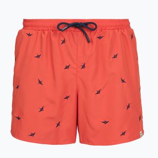 Pantaloni scurți de baie pentru bărbați Aeronautica Militare BW0232UCT04317 paprika