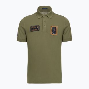 Tricou pentru bărbați Aeronautica Militare PO1927UP00191 Polo lichen green