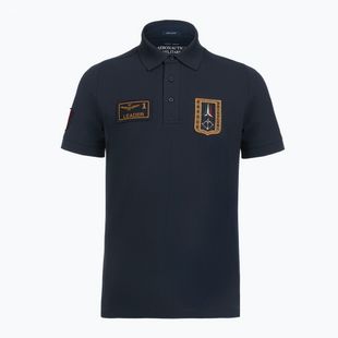 Tricou pentru bărbați Aeronautica Militare PO1927UP00191 Navy blue polo