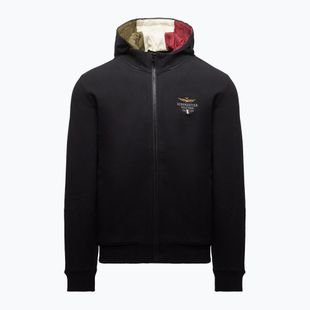 Bluză pentru bărbați Aeronautica Militare 262FE2097UF00662 Hoodie jet black