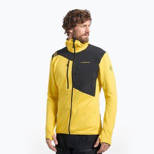 Bluză termoactivă pentru bărbați La Sportiva Lucendro Thermal Hoody yellow/black
