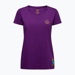 Tricou pentru femei La Sportiva Climbing on the Moon viola/giallo