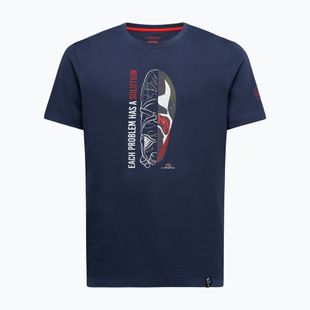 Tricou de cățărare pentru bărbați La Sportiva Solution night sky/mountain red