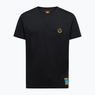 Tricou pentru bărbați La Sportiva Climbing on the Moon nero/giallo