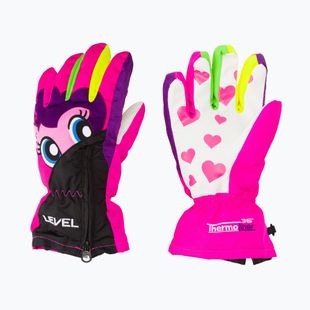 Mănuși de snowboard pentru copii Level Lucky roz 4146