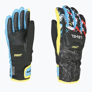 Mănuși de schi pentru copii Level Race Jr black/yellow
