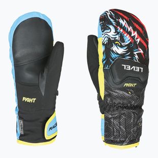Mănuși de schi pentru copii Level Race Jr Mitt black/yellow