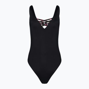 Costum de baie dintr-un element pentru femei EA7 Emporio Armani Water Sports BW Tape nero