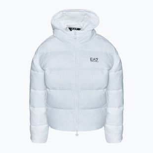 Geacă pentru femei  EA7 Emporio Armani Train Shiny ECO Extra Padded Bomberka white