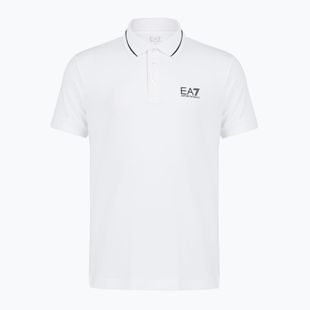 Tricou polo pentru bărbați EA7 Emporio Armani Core Identity Piqué Polo white