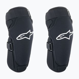 Apărători de ciclism pentru genunchi Alpinestars A-Impact Plasma Pro Knee black/white