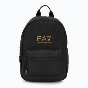 Rucsac de oraș pentru copii EA7 Emporio Armani Train Core 6 l black / gold logo