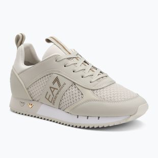Încălțăminte EA7 Emporio Armani Black & White Laces silver birch/gold
