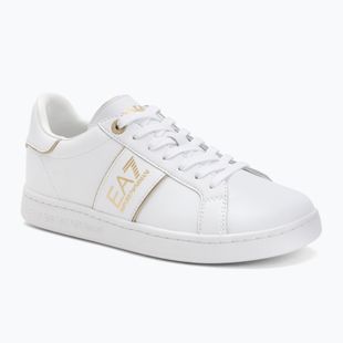 Încălțăminte EA7 Emporio Armani Classic Logo full wht/gold detail