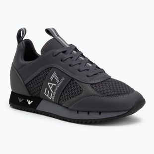 Încălțăminte EA7 Emporio Armani Black & White Laces asphalt grey/silv.g7