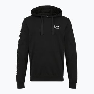 Bluză pentru bărbați Emporio Armani EA7 Train Logo Series Extended Logo Hoodie black / white
