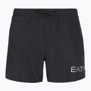 Șort de înot pentru bărbați EA7 Emporio Armani Extended Logo Boxer black / silver