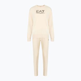 Trening pentru femei EA7 Emporio Armani Train Tracksuit MaxiLogo almond milk