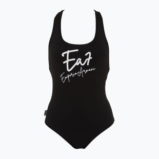 Costum de baie dintr-un element pentru femei EA7 Emporio Armani Maxi Logo One Piece black