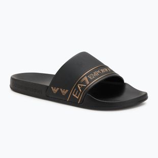 Papuci EA7 Emporio ArmaniWater Sports Tape full black / gold