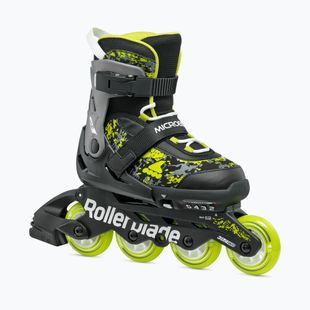 Role pentru copii  Rollerblade Microblade SL Jr black/lime