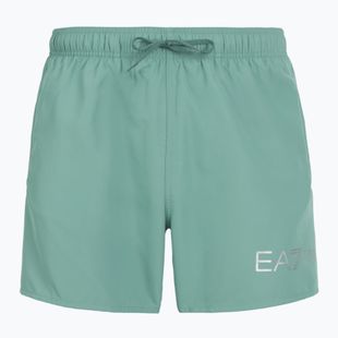 Șort de înot pentru bărbați EA7 Emporio Armani Extended Logo Boxer mineral blue / silver