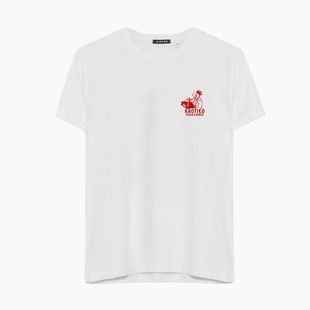 Tricou pentru bărbați Kaotiko Washed Bella Ciao white