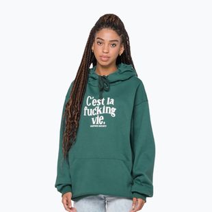 Bluză pentru femei Kaotiko C'est la vie Hoodie jade