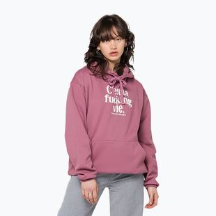 Bluză pentru femei Kaotiko C'est la vie Hoodie cherry
