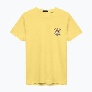 Tricou pentru bărbați Kaotiko Washed Burguer yellow